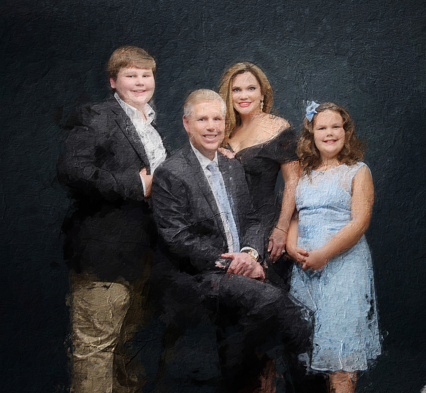 Family Portrait. Oil on Canvas