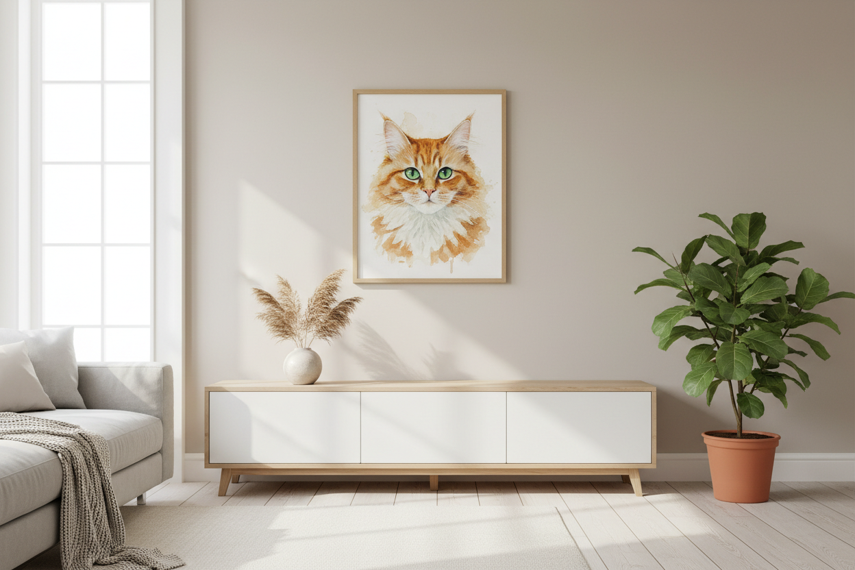 How to Care for Your Custom Watercolor Pet Portrait