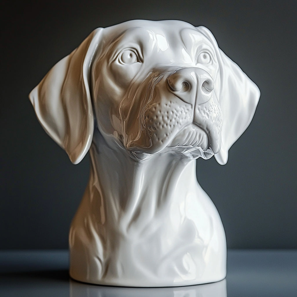 Pet Sculpture from your photo | White Clay