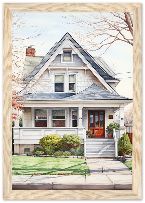 House watercolour illustration 