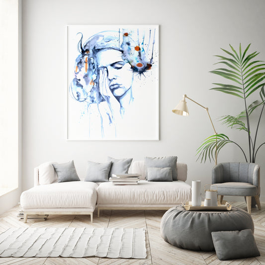 Morning sun | Original watercolor ink