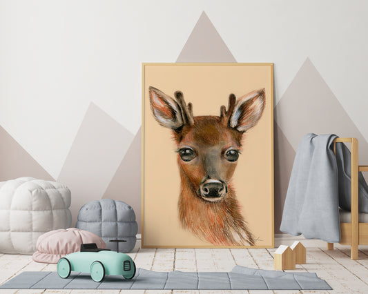 Deer art print 