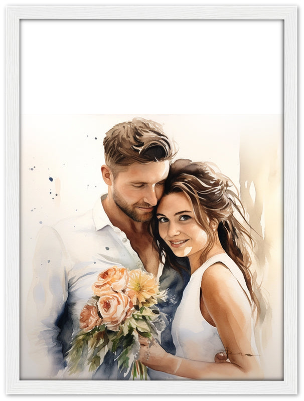 Custom Watercolor Family Portrait from you photo