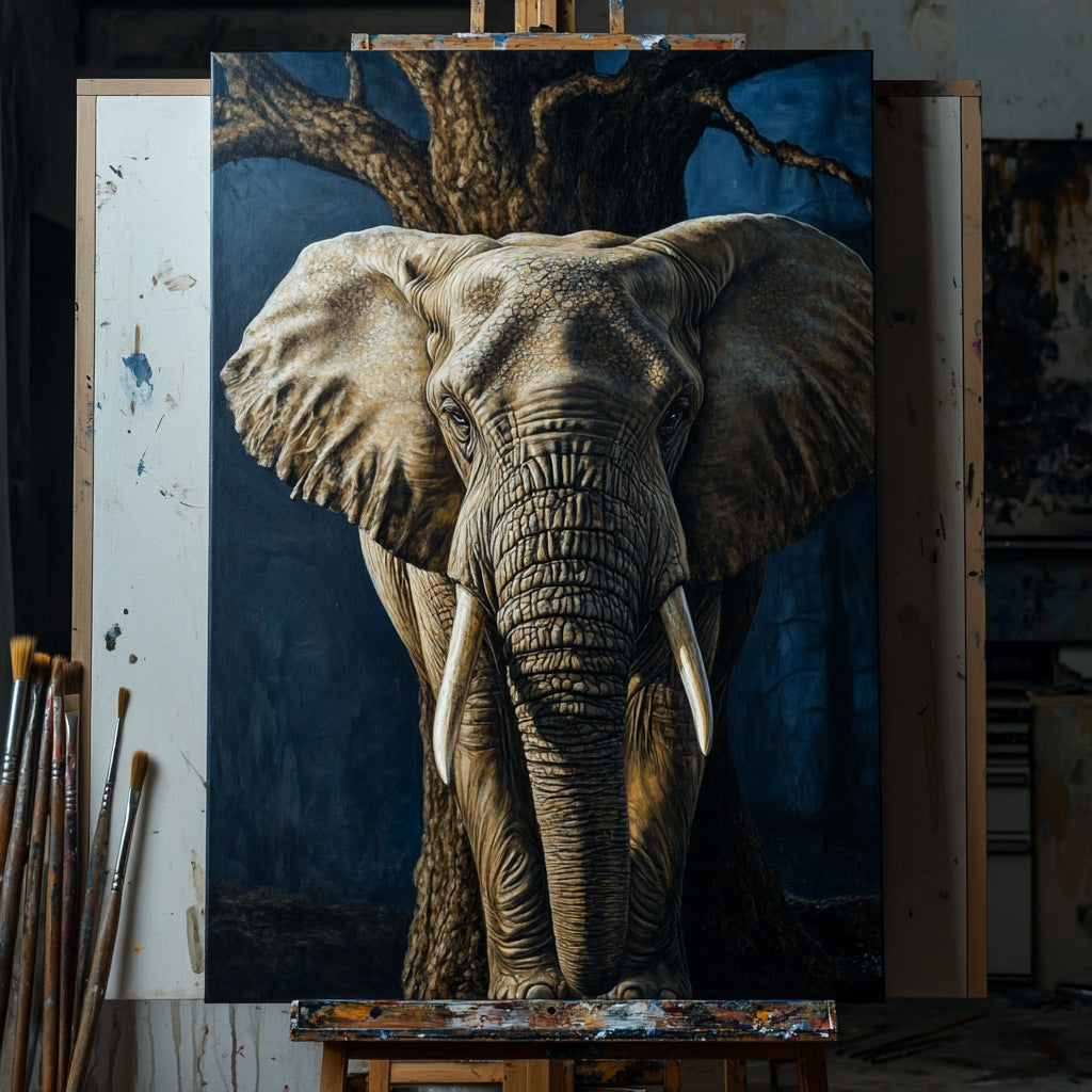Elephant oil on canvas