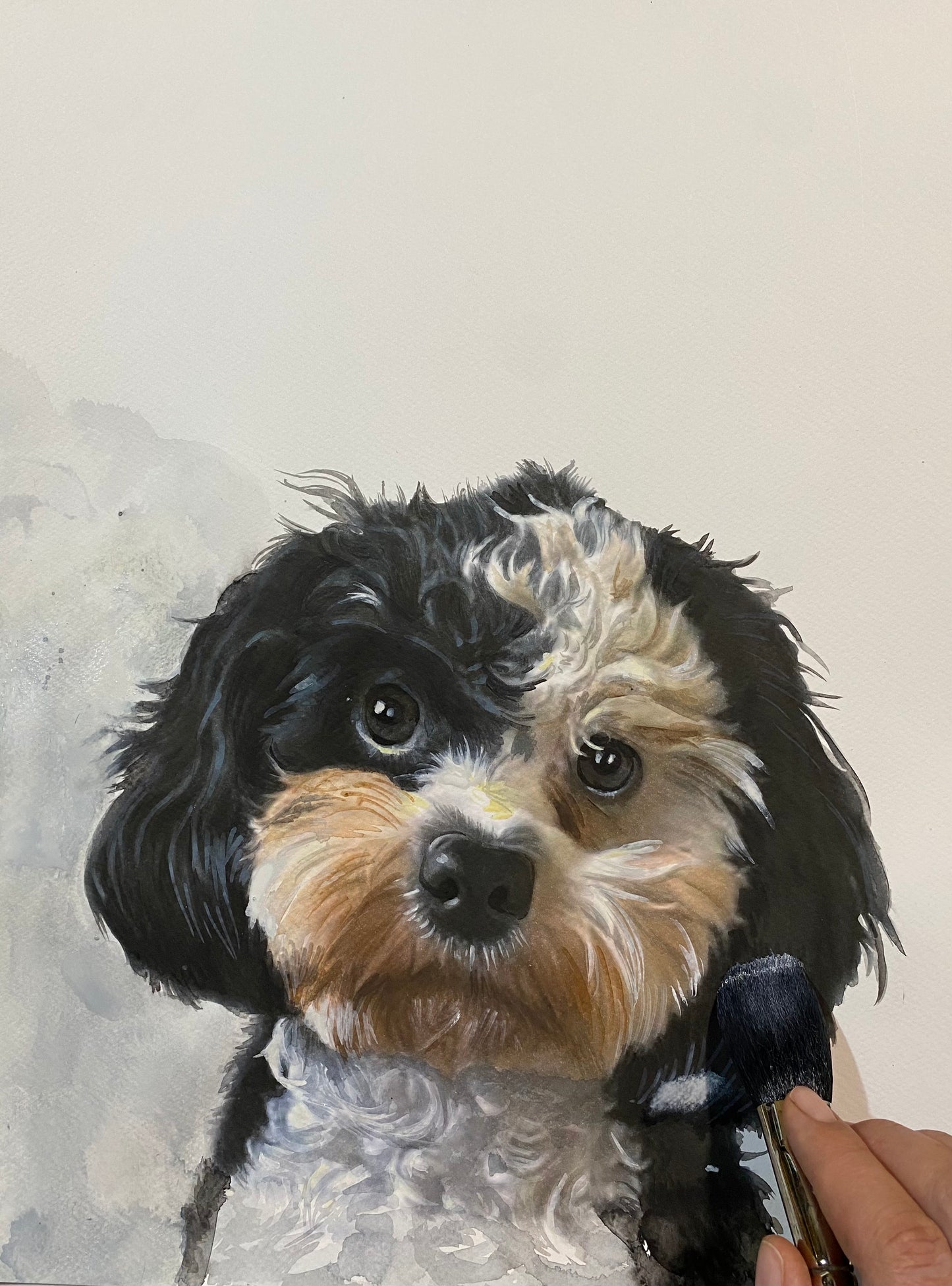 Watercolor Pet Portrait from your photo