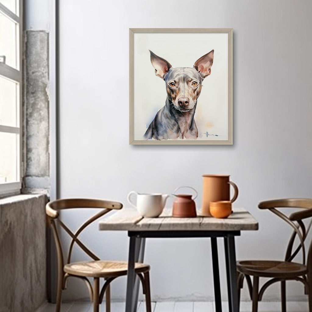 custom peekaboo pet portrait