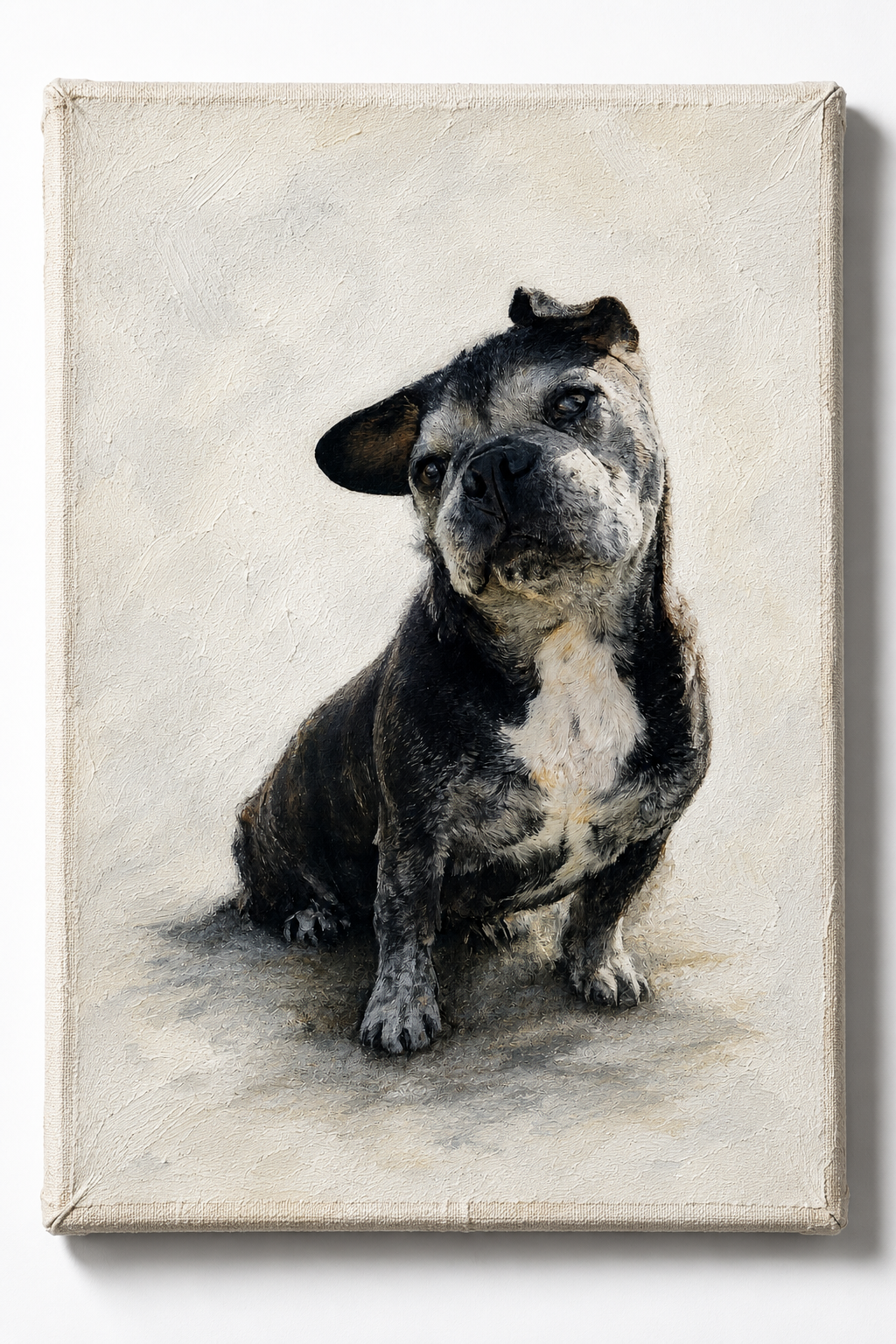 Retrato acrílico sobre lienzo
