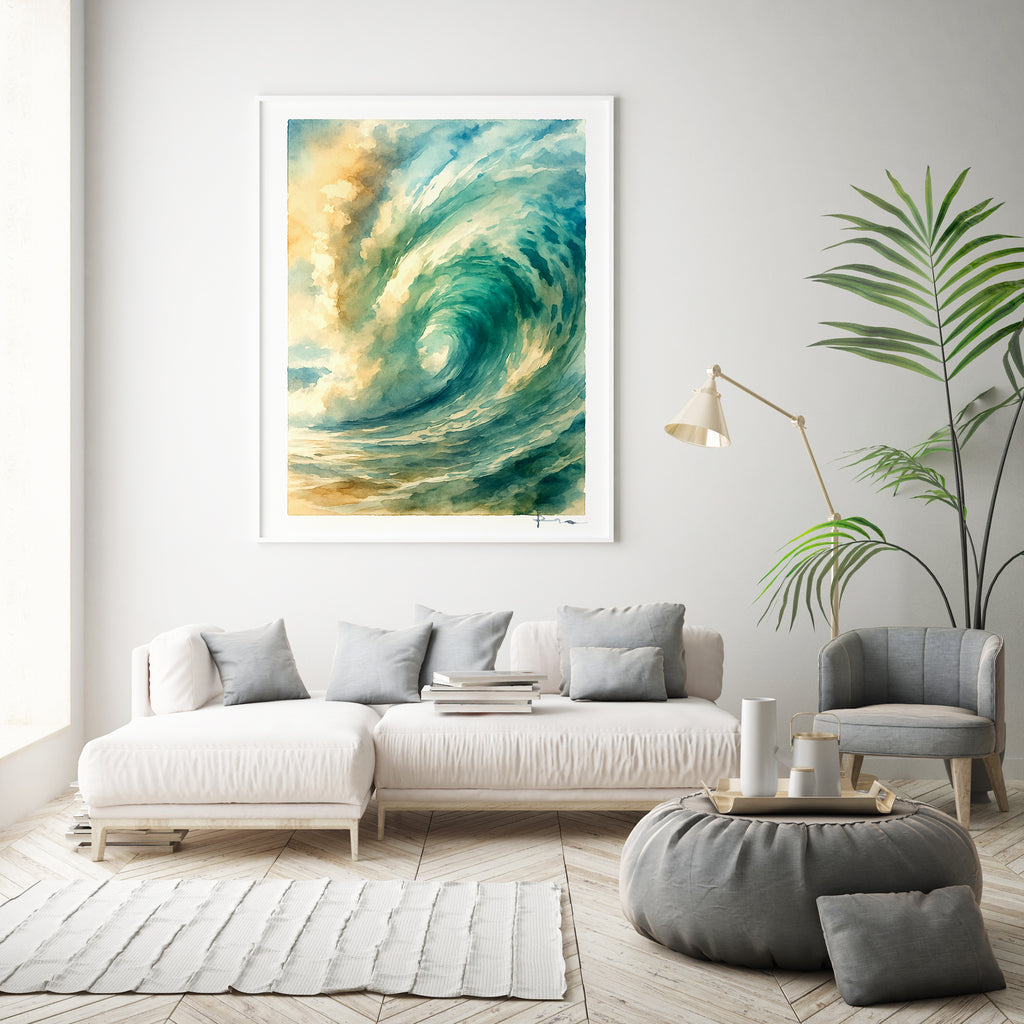 Ocean Wave – Original Watercolor Painting