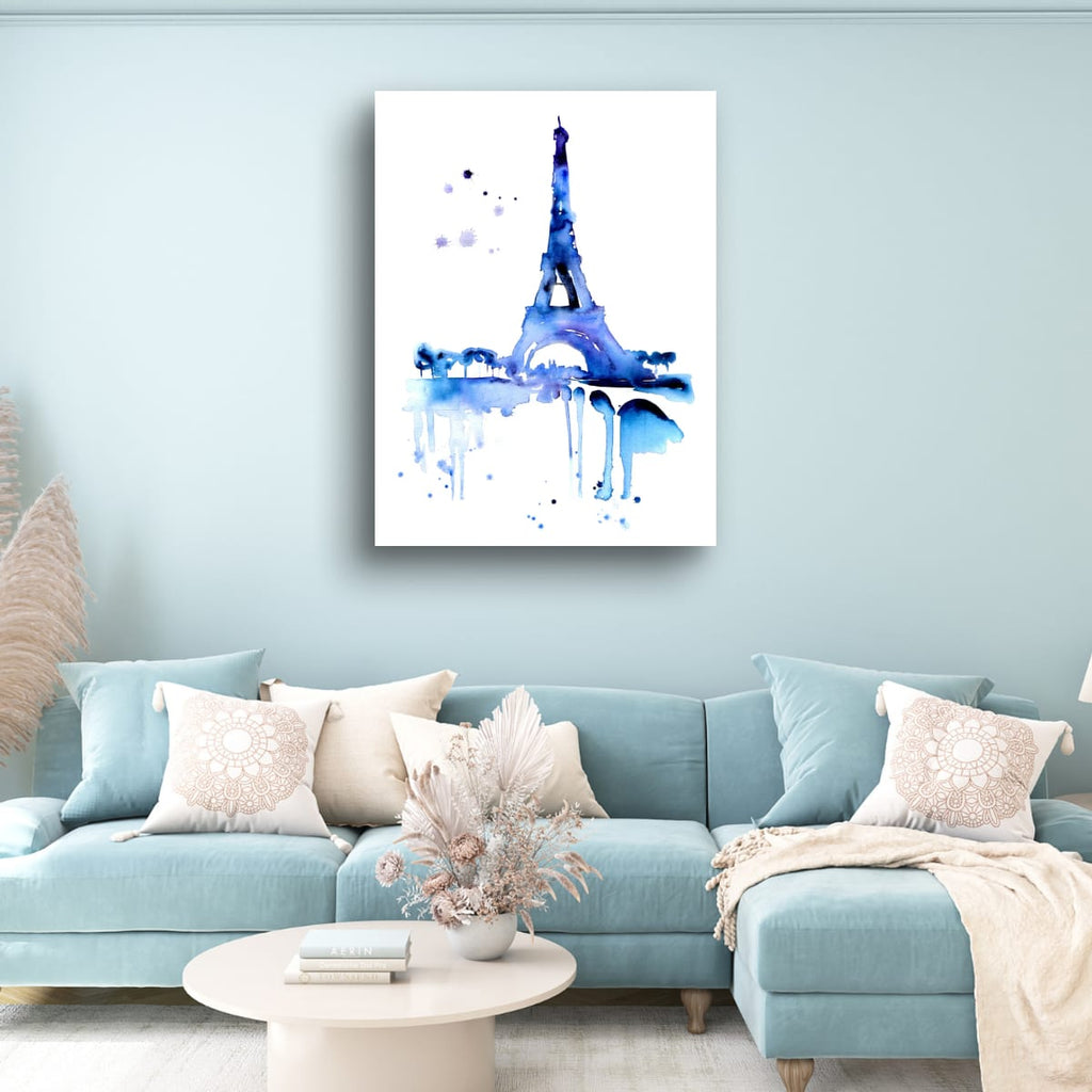 Eiffel Tower Art Print | Watercolor Paris Wall Art