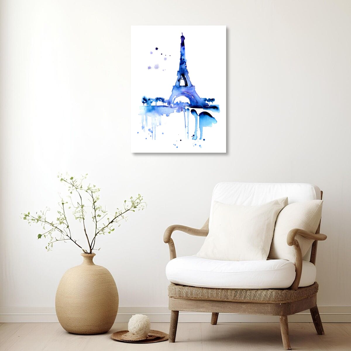 Eiffel Tower Art Print | Watercolor Paris Wall Art