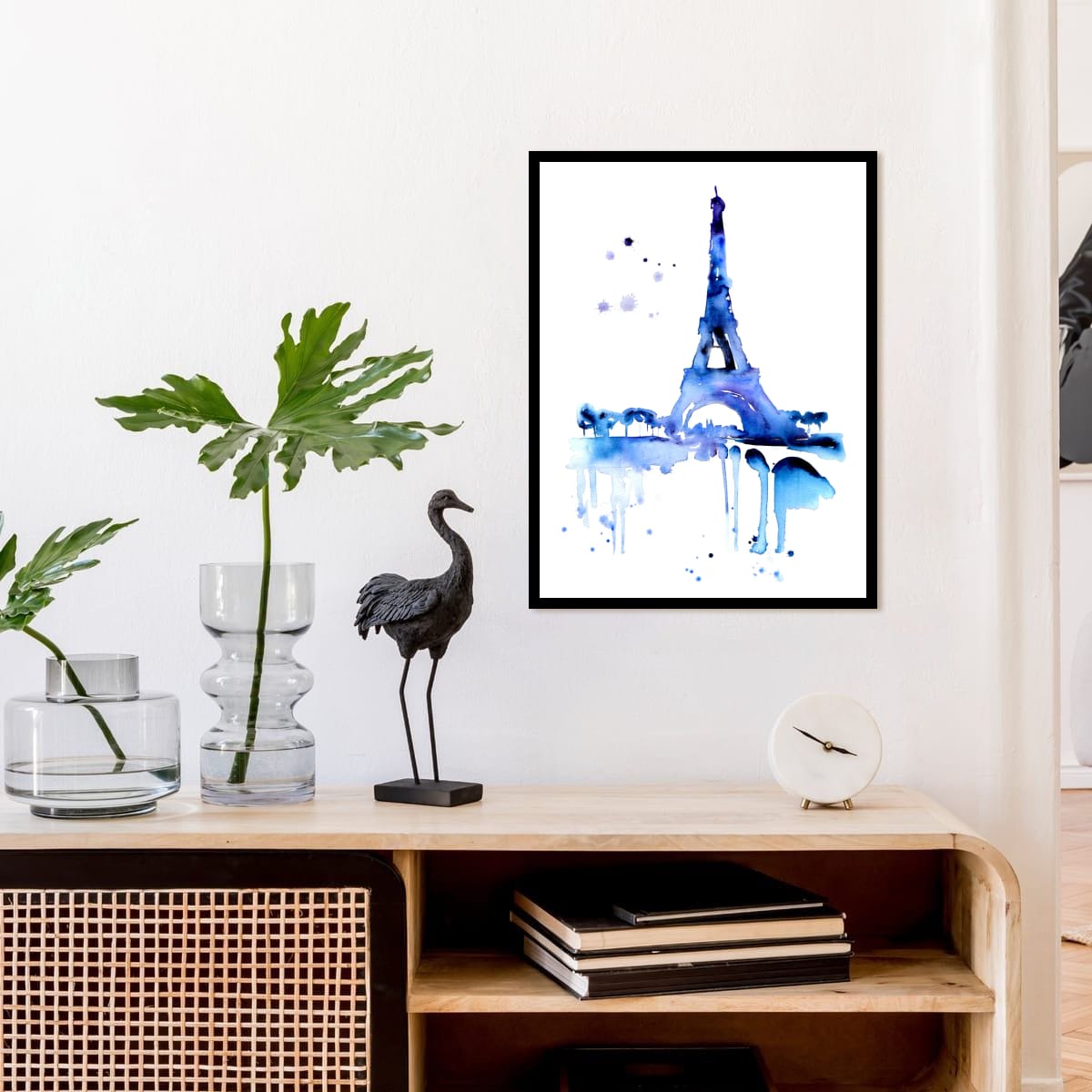 Eiffel Tower Art Print | Watercolor Paris Wall Art