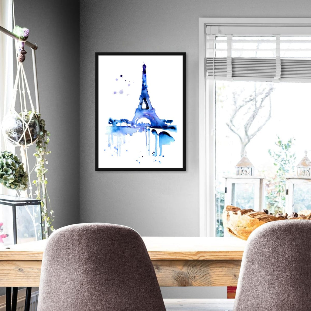 Eiffel Tower Art Print | Watercolor Paris Wall Art