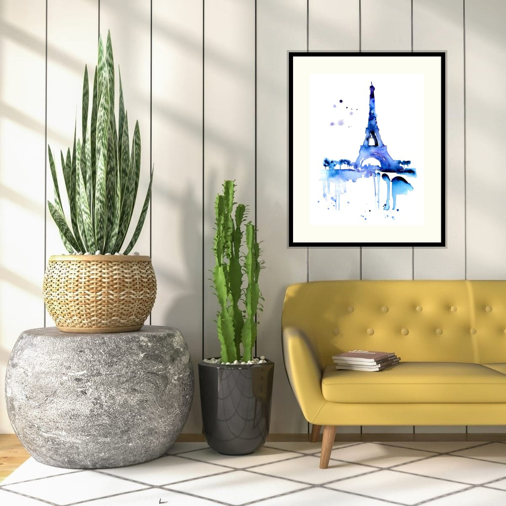 Eiffel Tower Art Print | Watercolor Paris Wall Art