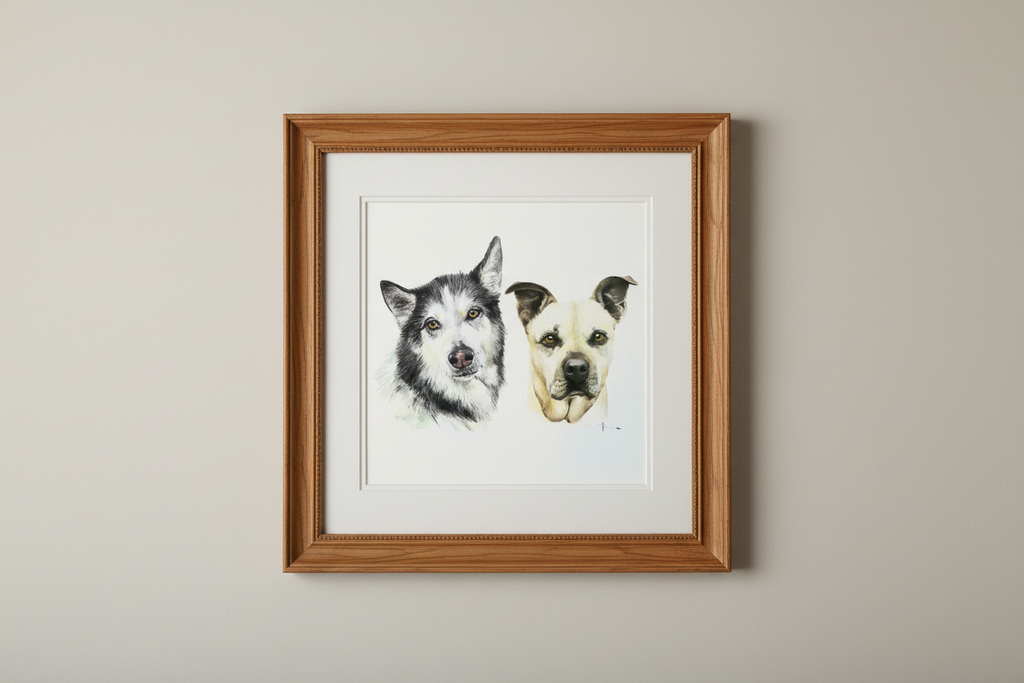 Watercolor pet portraits