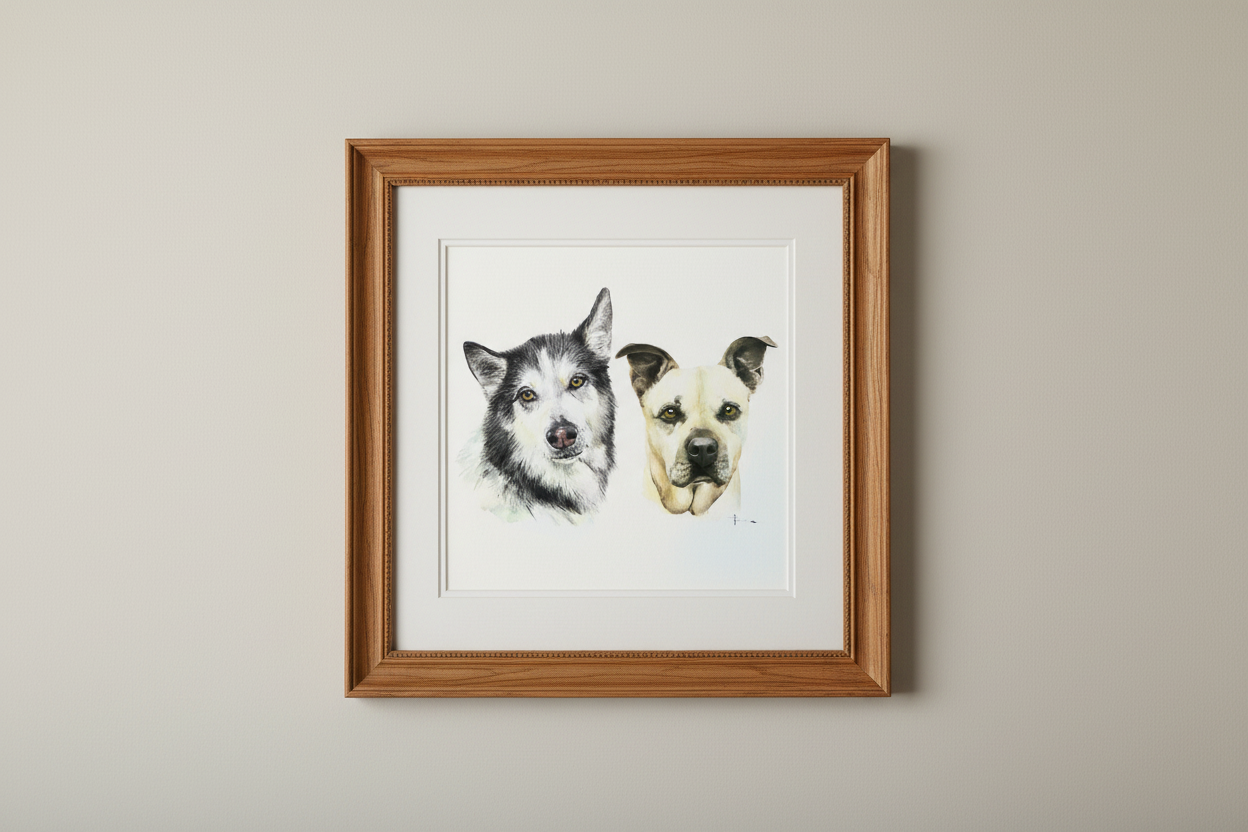 Watercolor pet portraits