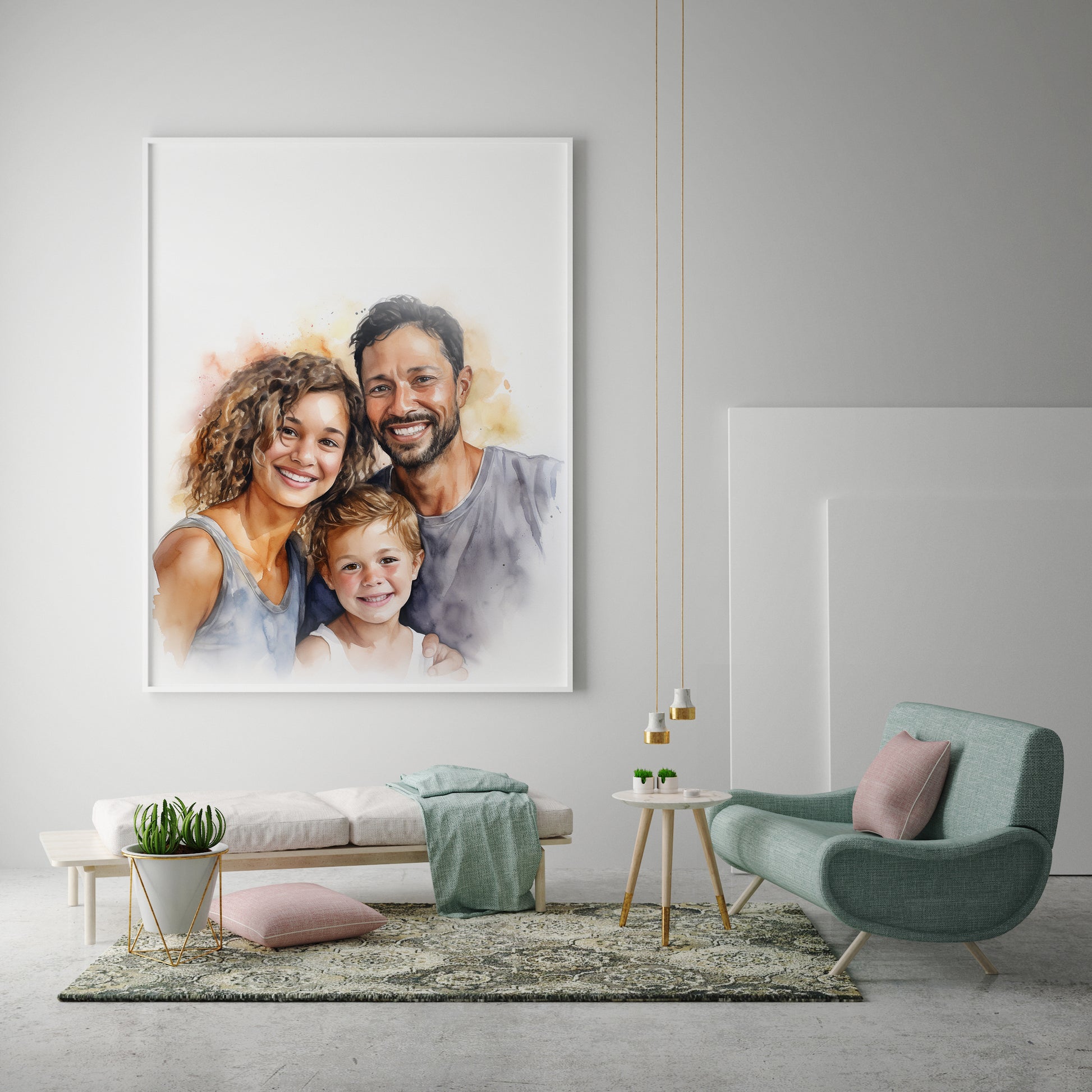 Custom family paintings Romalenaart 