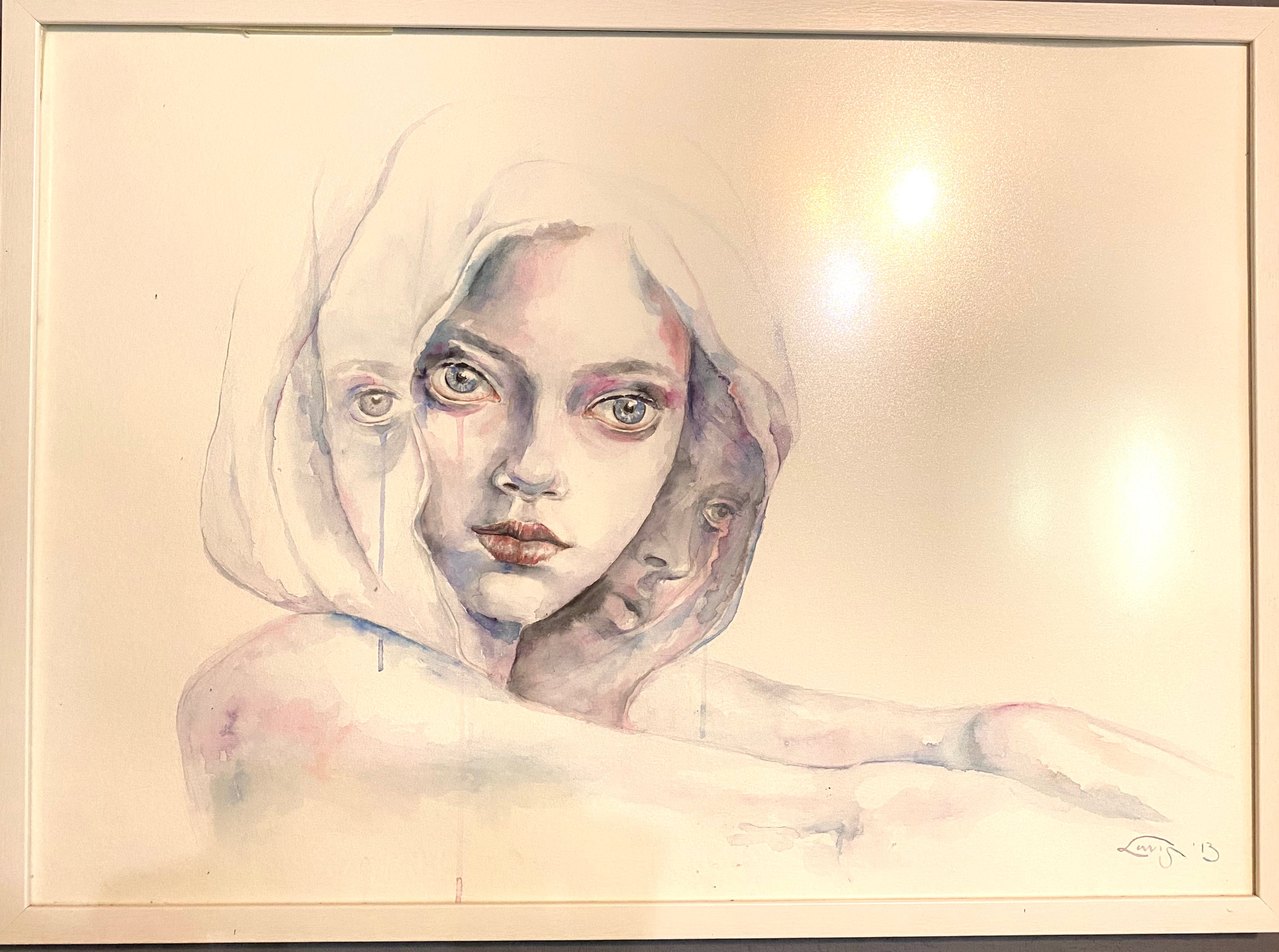 Duality | Original Watercolor Portrait Painting 2013