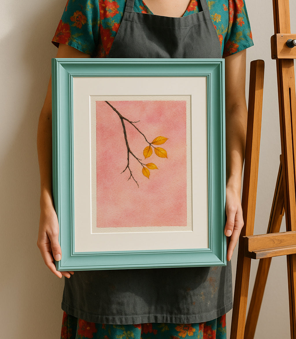Autumn Watercolor Art Print | Hand-Painted Seasonal Warmth
