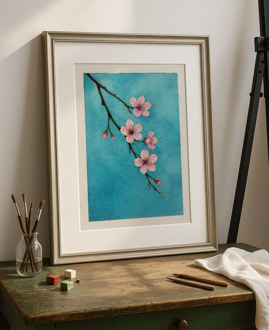 Watercolor Art Print- Spring flowers