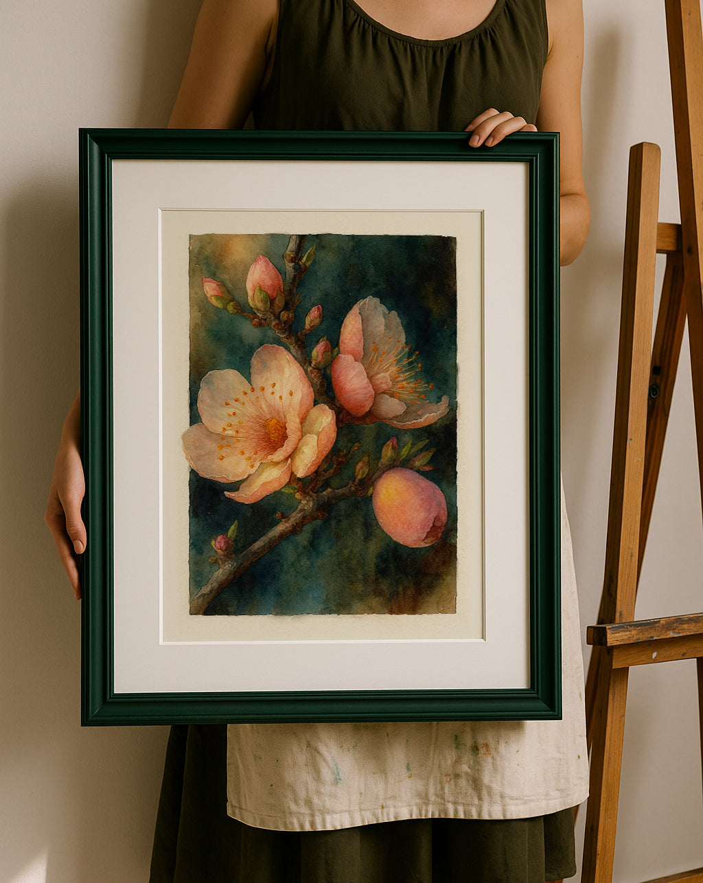 Spring Flowers Watercolor Art Print | Hand-Painted Fresh Blooms