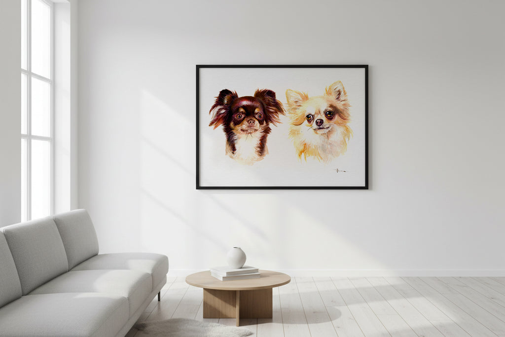 Watercolor chihua portrait