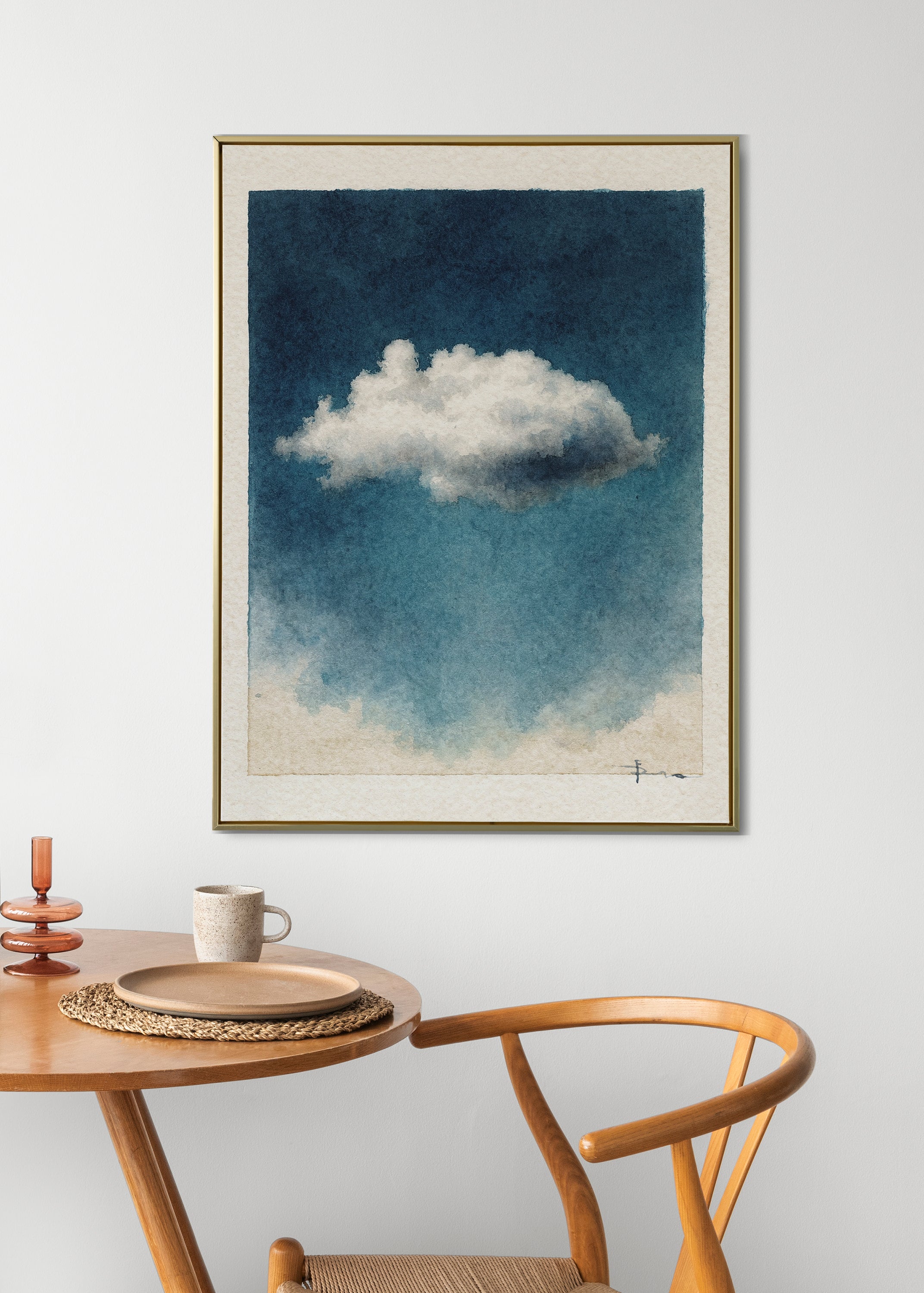 Cloud in the sky | Original Watercolour Painting 24x36 inch