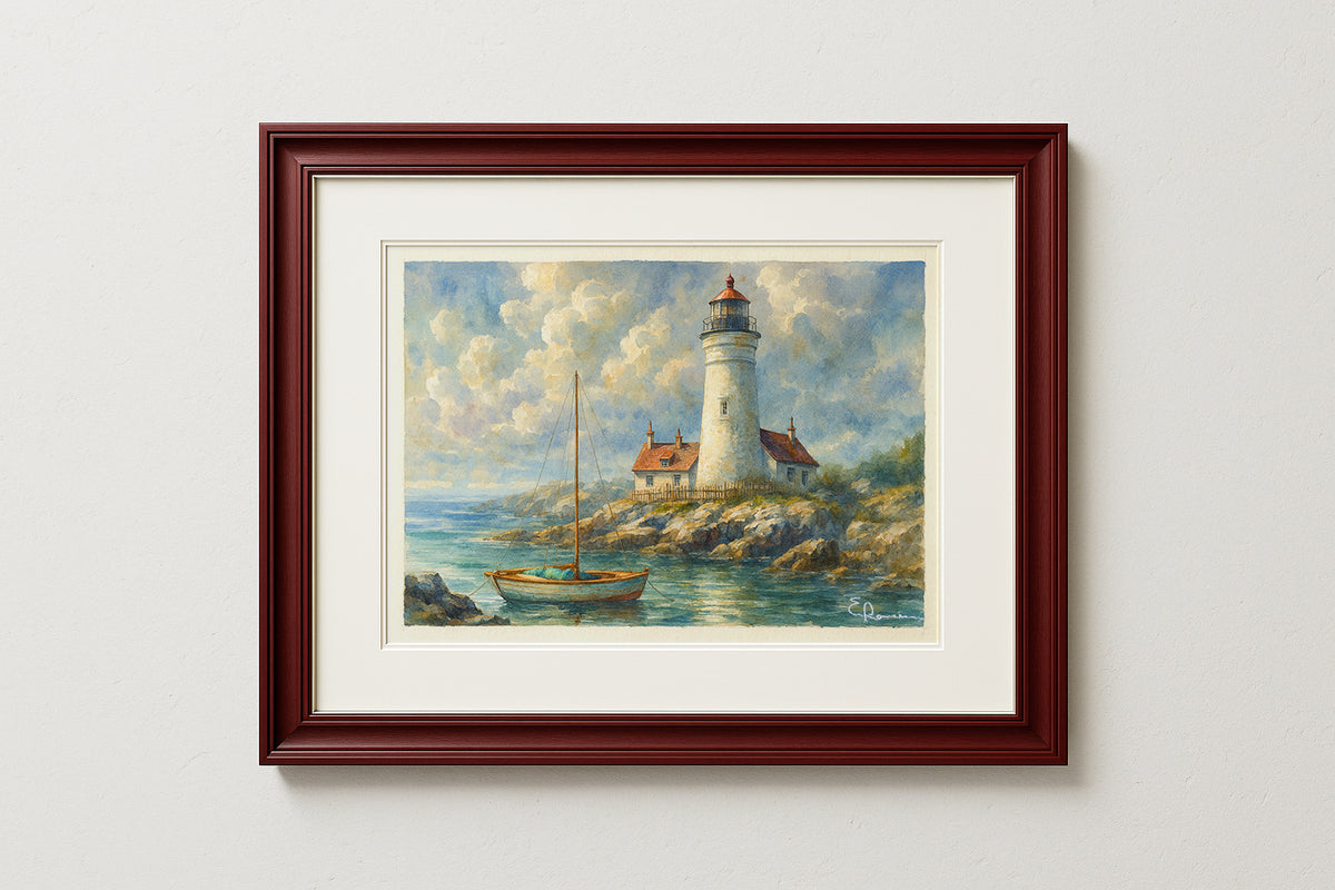 Watercolor lighthouse | Original Watercolour painting