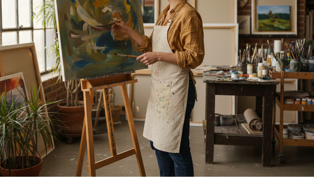 canvas painting process