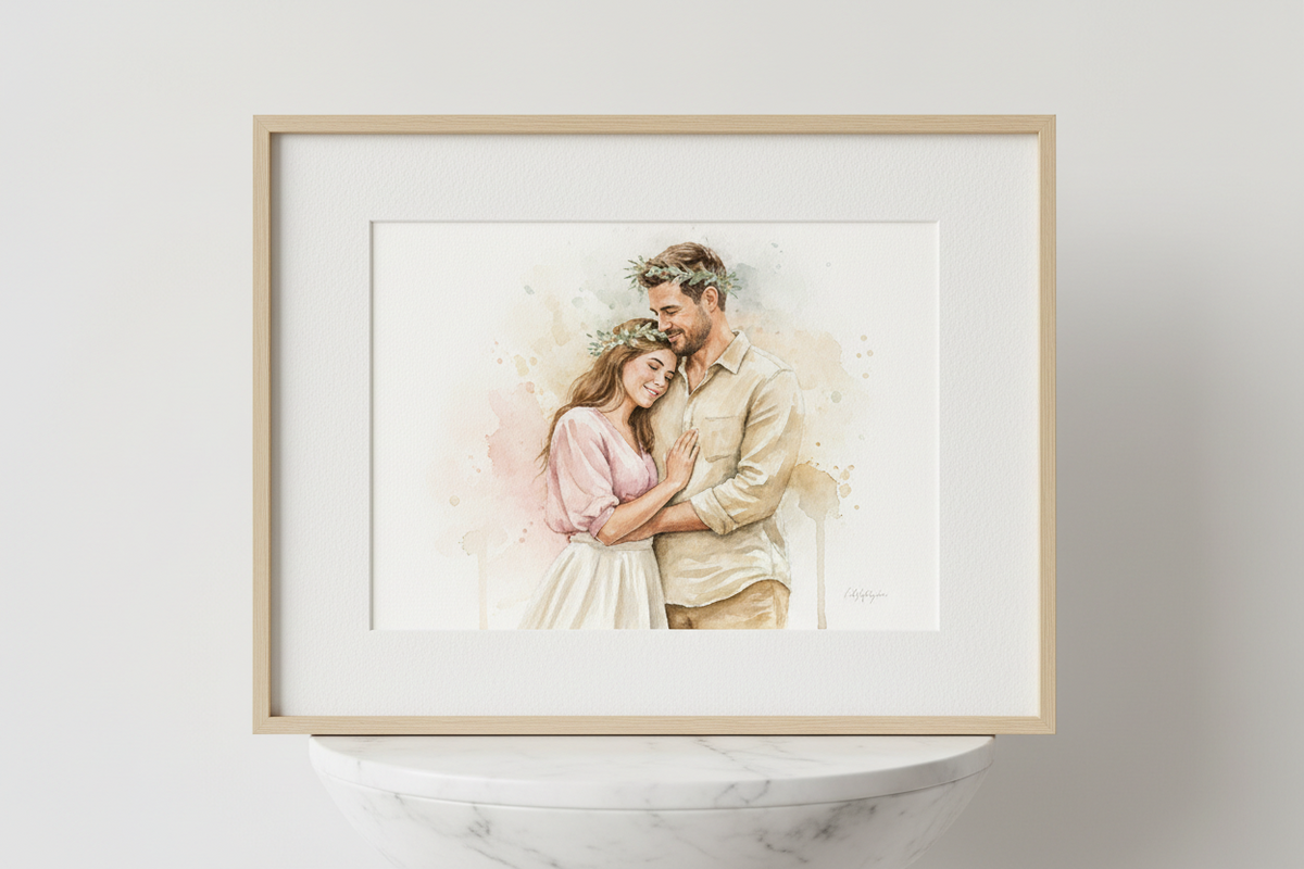 Custom Watercolor Portrait from your photo