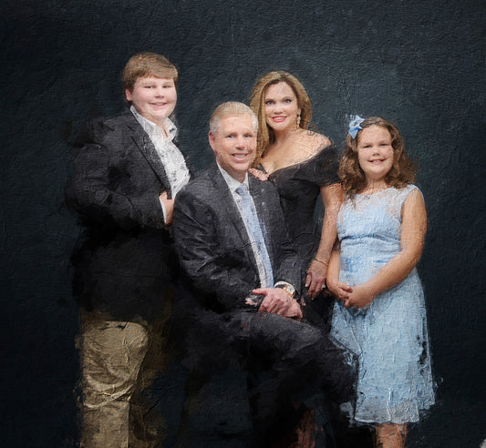 Family Portrait. Oil on Canvas