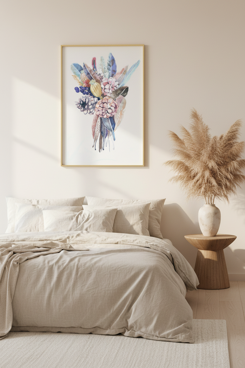 Forest Whisper – Botanical Watercolor Wall Art 25x35 cm