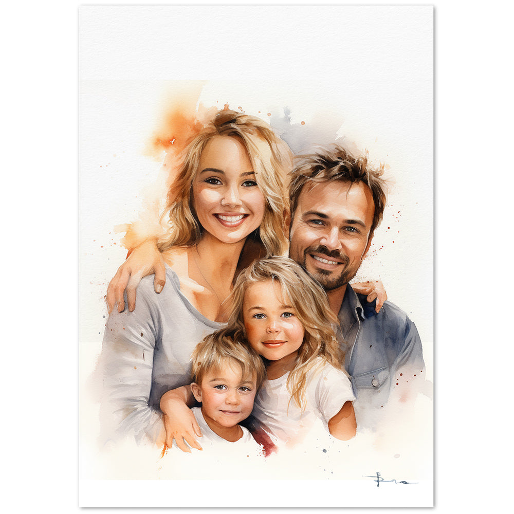 family portrait from photo