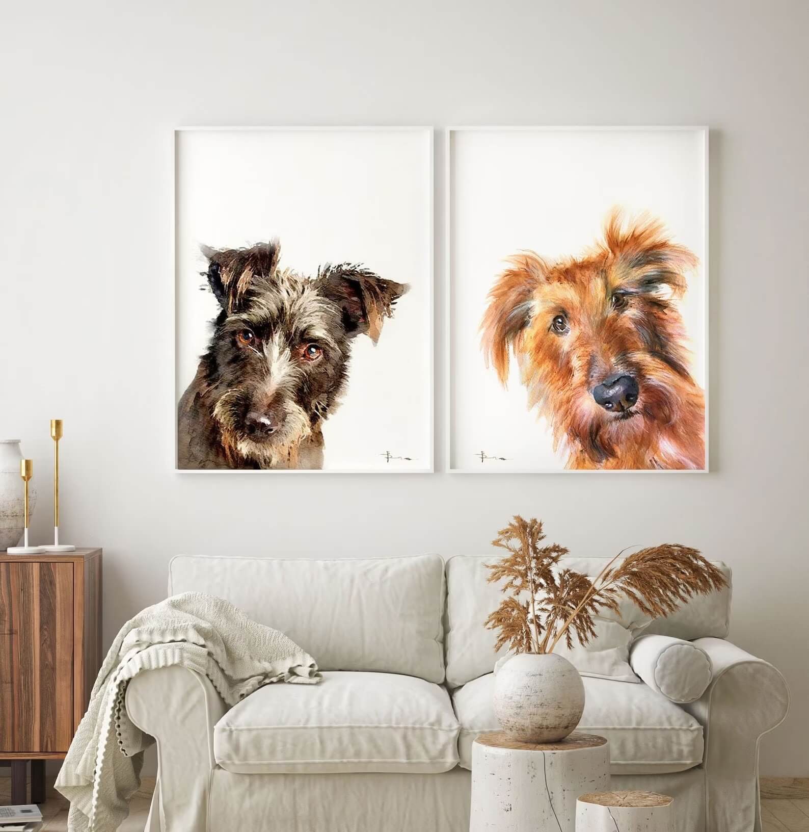 pekaboo dog portrait set