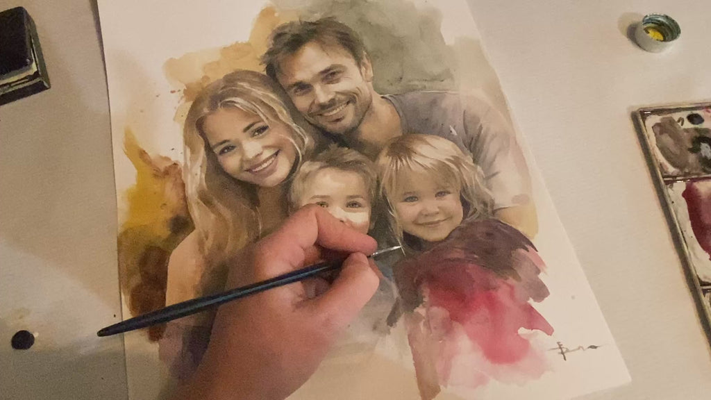 Custom Watercolor Portrait from your photo