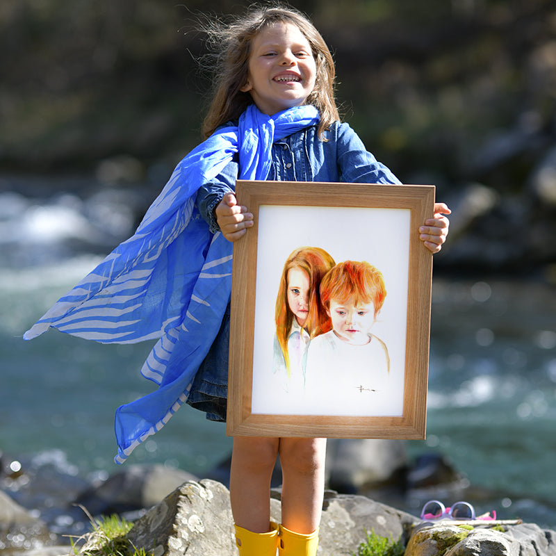 children portrait romalena art
