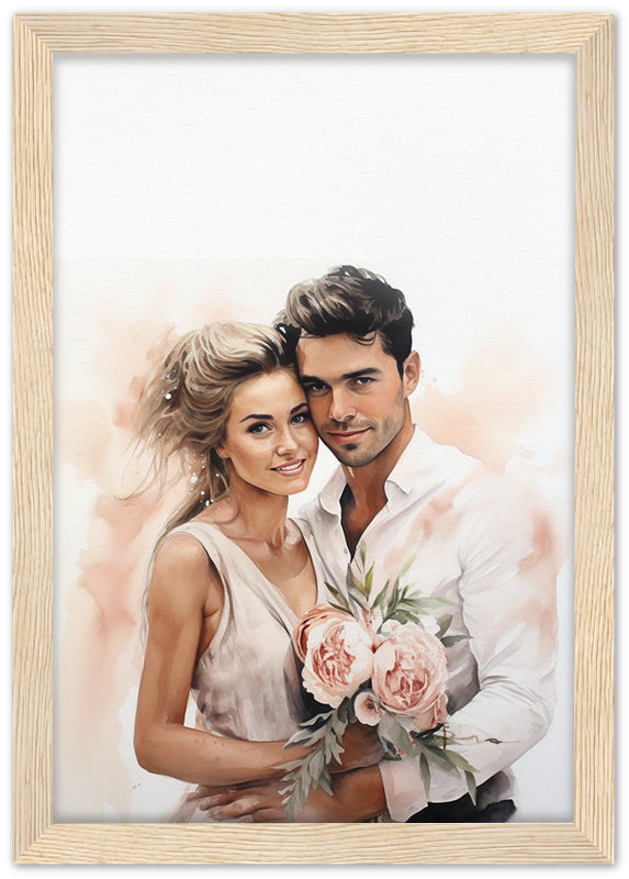 wedding book watercolor painting